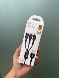 Cáp 3 đầu đa năng Lightning, Micro, Type C, hãng VVZ, Model: V - S05
