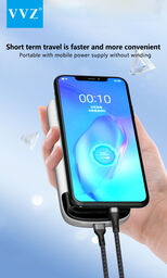 Cáp 30cm chân Micro, Type C, iPhone dây dù hãng VVZ, model: V - M15A