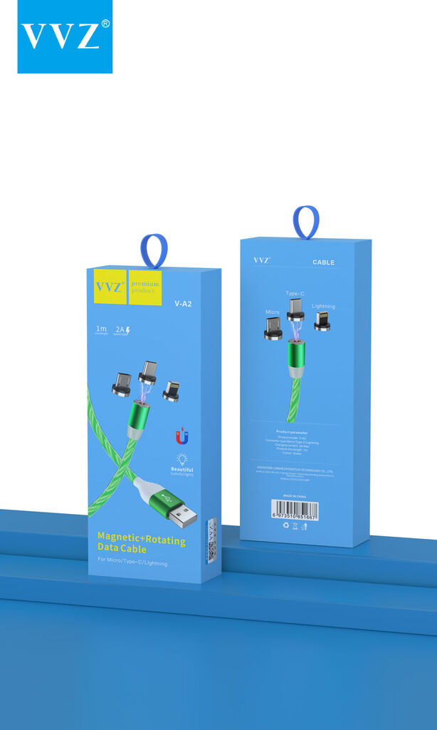 Cáp 3 đầu nam châm dây Led chạy hãng VVZ, Model: V - A2