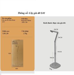 Cây giá đỡ điện thoại L01 tay dài xoay các góc