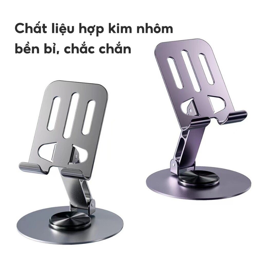 Giá đỡ điện thoại kim loại K72 xoay 360 độ
