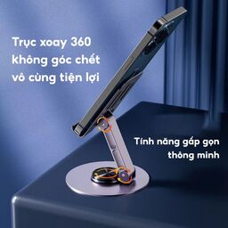 Giá đỡ điện thoại kim loại K72 xoay 360 độ