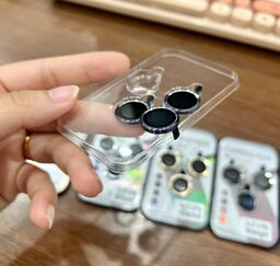 Mắt camera cho iPhone, hàng loại 1, mắt cam kim loại phay sáng