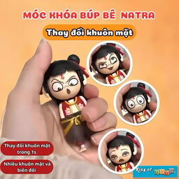 Móc treo Natra ma đồng giáng thế lật mặt, 4 khuôn mặt