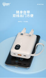 Sạc dự phòng 20.000Mah hãng BXE có dây đeo và 2 dây sạc có sạc nhanh PD, Model…