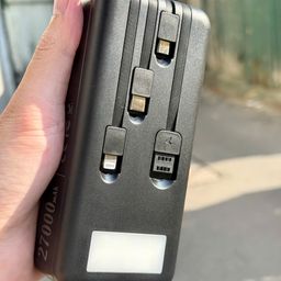 SẠC DỰ PHÒNG MONSTER 27.000MAH U POWER PD2701 KÈM 3 DÂY SẠC