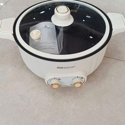 Nồi lẩu điện 2 ngăn Sacon đa năng, 2 vùng điều khiển độc lập 5L