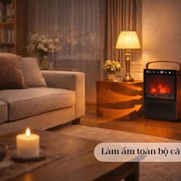 Máy sưởi 3D hiệu ứng lò sưởi nội địa Trung