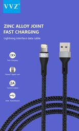 Dây dù 2 Mét chân Lightning, Micro, Type C chính hãng VVZ.
