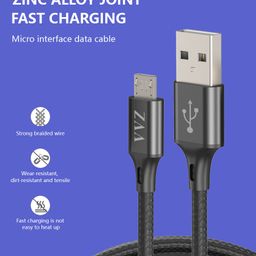 Cáp Dù 2 mét hãng VVZ đủ chân Micro, Lighting, Type C ( Mua 150 cái tặng 1 nồi…