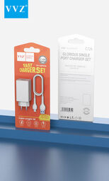 Bộ sạc 2.4A chân Micro, Type C, iPhone chính hãng VVZ, Model: V - C72