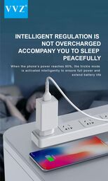 Bộ sạc 2.4A chân Micro, Type C, iPhone chính hãng VVZ, Model: V - C72