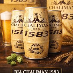 Bia Chaliman 1583 Thủ Công Keng 1L - Thùng 6 Keng