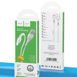 Cáp sạc 2.4A hãng VVZ Chân lighting, Micro, Type C