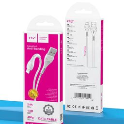 Cáp sạc 2.4A hãng VVZ Chân lighting, Micro, Type C
