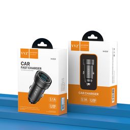 SẠC Ô TÔ 2 CỔNG 3.1A HÃNG VVZ - CC3