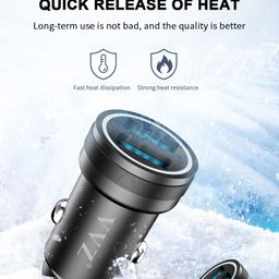 SẠC Ô TÔ 2 CỔNG 3.1A HÃNG VVZ - CC3