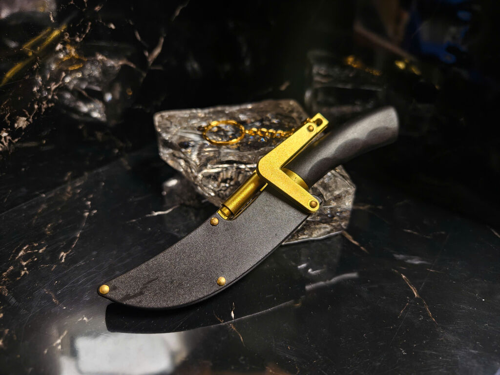 Dao Mini GunBlade Kèm Bao Và Khoá Thông Minh Có Móc