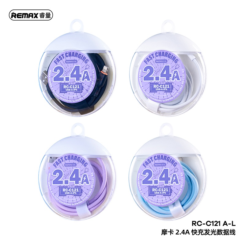Cáp sạc nhanh Lightning REMAX RC-C121 A-L 2.4A 