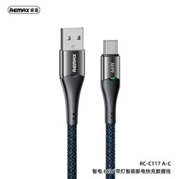Cáp sạc tự ngắt Type C REMAX RC-C117 A-C 66W