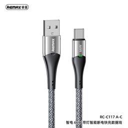 Cáp sạc tự ngắt Type C REMAX RC-C117 A-C 66W