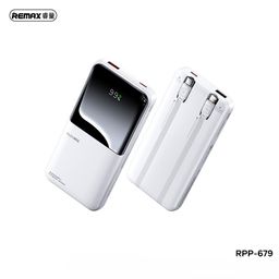 Pin sạc dự phòng REMAX RPP-679 10000mAh tích hợp 2 cáp sạc nhanh 20W+22.5W
