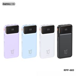 Pin sạc dự phòng REMAX RPP-683 10000mAh tích hợp 3 cáp 2.1A