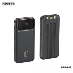 Pin sạc dự phòng REMAX RPP-683 10000mAh tích hợp 3 cáp 2.1A