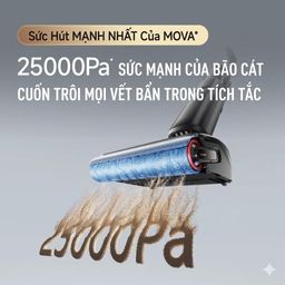 Máy hút bụi & lau sàn Deerma MOVA X40 Plus - Pro, lau và giặt nước nóng 90 độ