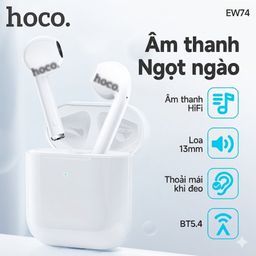 Tai nghe không dây Hoco EW74, Bluetooth 5.4, kết nối nhanh, cảm ứng tiện lợi,…