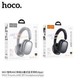 Tai Nghe Chụp Tai Hoco W63 Triunfo Chống Ồn Chủ Động ANC Bluetooth 5.4 Pin Khủng
