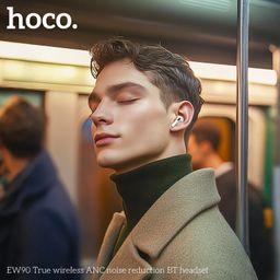 Tai nghe Bluetooth V5.4 Hoco EW90- pin 300mAh, nghe nhạc liên tục đến 4 giờ