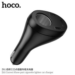 Tẩu Sạc Ô Tô HOCO Z61 3 Cổng Tiện Lợi Kết Nối Ổn Định- Công Suất 17W Mượt Mà
