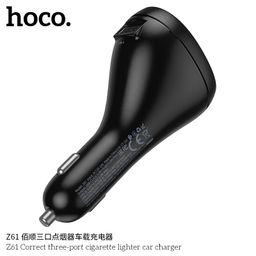 Tẩu Sạc Ô Tô HOCO Z61 3 Cổng Tiện Lợi Kết Nối Ổn Định- Công Suất 17W Mượt Mà