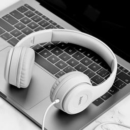 Tai Nghe Chụp Tai HOCO W21 - Siêu Bass Đệm Tai Siêu Mềm Dây Dài 1.2M Bền Bỉ