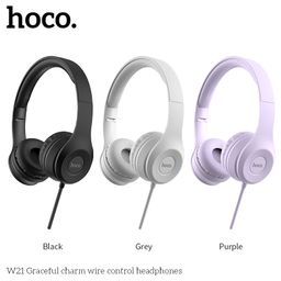 Tai Nghe Chụp Tai HOCO W21 - Siêu Bass Đệm Tai Siêu Mềm Dây Dài 1.2M Bền Bỉ