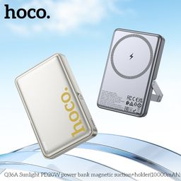 Pin Dự Phòng Hoco Q36A 10000mAh Hút Nam Châm Kèm Giá Đỡ Tiện Lợi Sạc Nhanh PD…