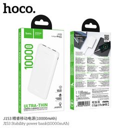 Sạc Dự Phòng 10000mAh Hoco J153 Thiết Kế Siêu Mỏng Nhẹ Đèn LED Hiển Thị Mức Pin