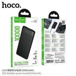 Sạc Dự Phòng 10000mAh Hoco J153 Thiết Kế Siêu Mỏng Nhẹ Đèn LED Hiển Thị Mức Pin