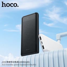 Sạc Dự Phòng 10000mAh Hoco J153 Thiết Kế Siêu Mỏng Nhẹ Đèn LED Hiển Thị Mức Pin