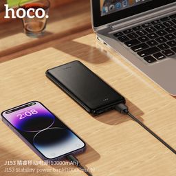 Sạc Dự Phòng 10000mAh Hoco J153 Thiết Kế Siêu Mỏng Nhẹ Đèn LED Hiển Thị Mức Pin