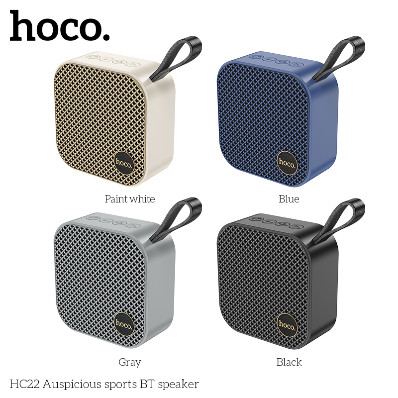 Loa Bluetooth Thể Thao Hoco HC22 Âm Thanh Hay Bass Mạnh Bluetooth 5.2 Nghe Nhạc 4 Giờ Liên Tục