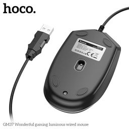 Chuột Có Dây Hoco GM37 Sành Điệu Độ Nhạy Cao 2400DPI Đèn LED Đổi Màu Cho Máy T…