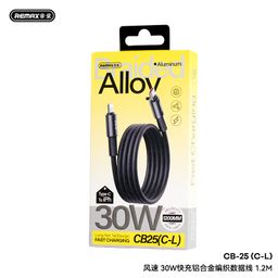 Cáp bọc dù 30w REMAX CB25 C-L & C-C sạc nhanh và truyền dữ liệu 1.2M