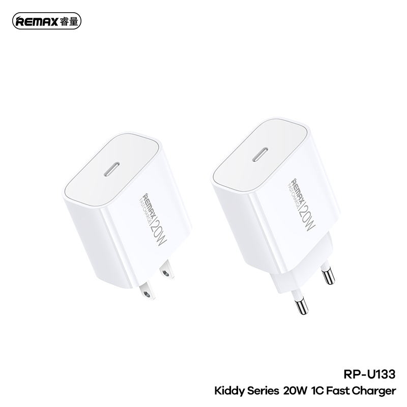 Củ Sạc Nhanh REMAX RP-U133 (US-EU) Supreme Charge – Công Nghệ Sạc Nhanh 20W – Sang Trọng Đẳng Cấp
