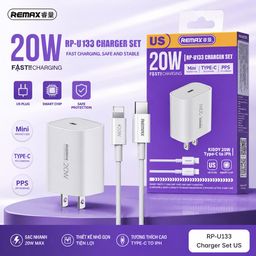 Bộ Sạc Nhanh REMAX RP-U133 Royal Charge 20W -Sạc Nhanh Chuẩn Công Nghệ Mới -–…