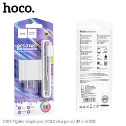 Bộ Sạc HOCO C109 ( US ) Fighter Universal Set – Micro USB / Type-C / L – Sạc N…
