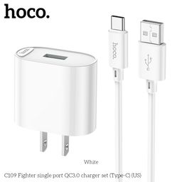 Bộ Sạc HOCO C109 ( US ) Fighter Universal Set – Micro USB / Type-C / L – Sạc N…
