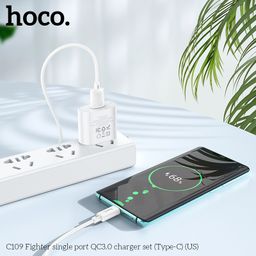 Bộ Sạc HOCO C109 ( US ) Fighter Universal Set – Micro USB / Type-C / L – Sạc N…