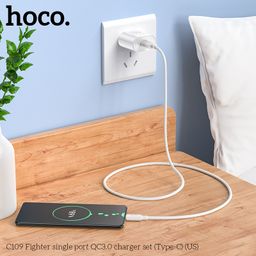 Bộ Sạc HOCO C109 ( US ) Fighter Universal Set – Micro USB / Type-C / L – Sạc N…